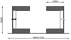 Schneidelinien - Technische Zeichnung